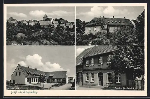 AK Dringenberg, Pension Schönblick, Burg & Schule