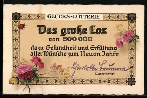 AK Glücks-Lotterie: Das grosse Los von 500000 dazu Gesundheit und Erfüllung ...