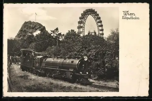 AK Wien, Die Lilitputbahn in voller Fahrt