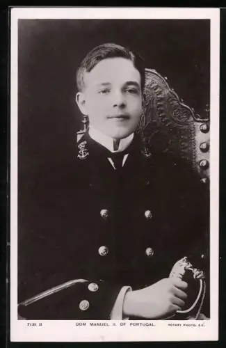 AK Dom Manuel II. Of Portugal in Uniform