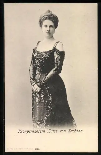 AK Kronprinzessin Luise von Sachsen