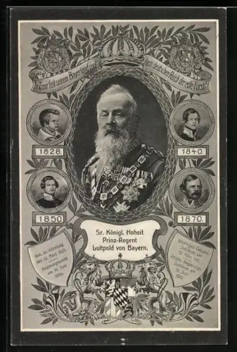 AK Portrait von Prinzregent Luitpold