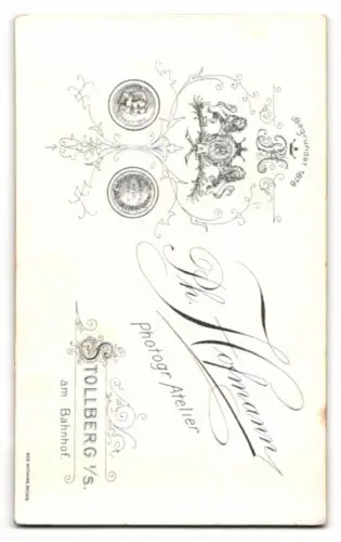 Fotografie Ph. Hofmann, Stollberg i. S., Frau im eleganten Kleid