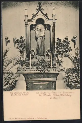 AK Wien-Währing, St. Antonius-Altar im Pensionate St. Ursula, Gentsgasse 18