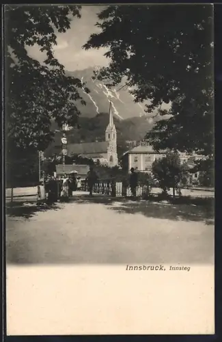 AK Innsbruck, Innsteg mit Kirche