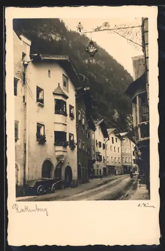 AK Rattenberg, Strassenpartie im Ort