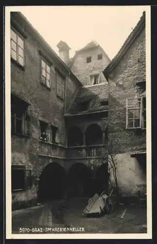 AK Graz, Gasthaus Krebsenkeller, Hof