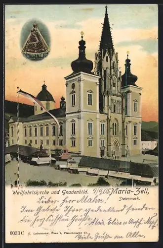 AK Maria-Zell /Steiermark, Wallfahrtskirche und Gnadenbild