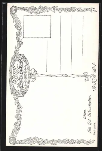 Künstler-AK Müller: Wien I, Partie am Hof