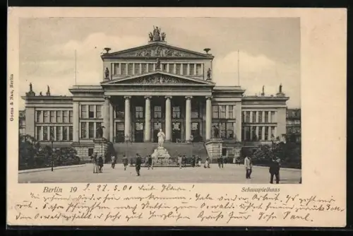 AK Berlin, Schauspielhaus am Gendarmenmarkt