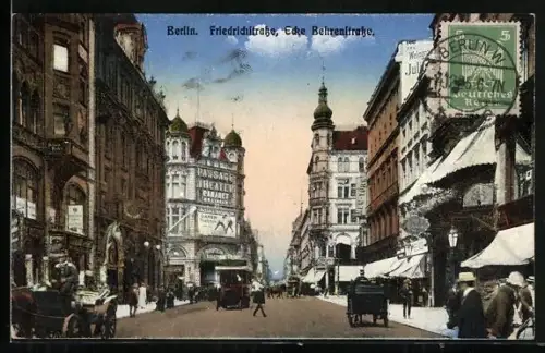 AK Berlin, Friedrichstrasse Ecke Behrenstrasse