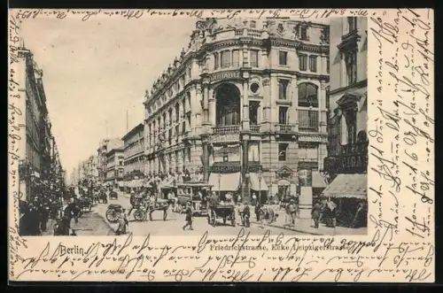 AK Berlin, Friedrichstrasse, Ecke Leipziger Strasse