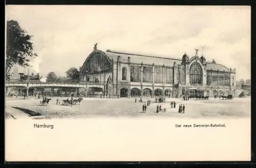 AK Hamburg-Rotherbaum, Der neue Dammtor-Bahnhof