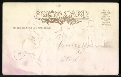 AK Kleiner Reiter auf springendem Esel