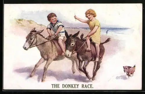 AK The Donkey Race, Beach Scene