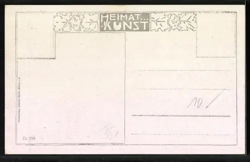 Künstler-AK Siegfried Stoitzner: Stein an der Donau, Sicht über den Ort