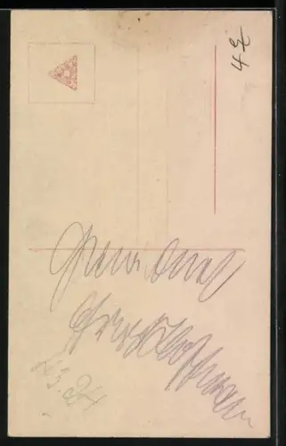 AK Rückenansicht von dem Schauspieler Ernst Hofmann