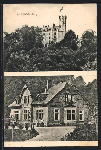 AK Coburg, Schloss Callenberg und Villa