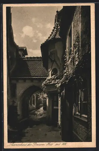 AK Darmstadt, Stammhaus der Brauerei Hess, Inh. Heinrich Hess, Kirchstrasse 3