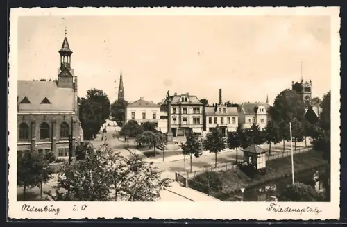 AK Oldenburg i. O., Friedensplatz