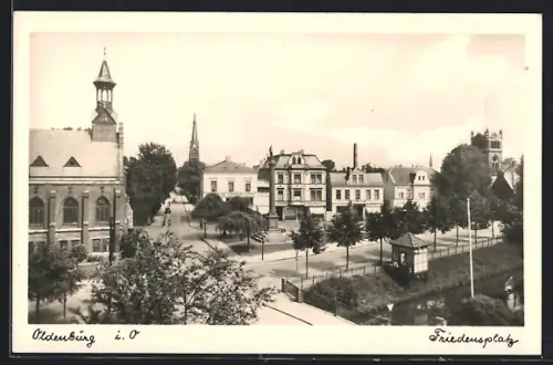 AK Oldenburg i. O., Friedensplatz