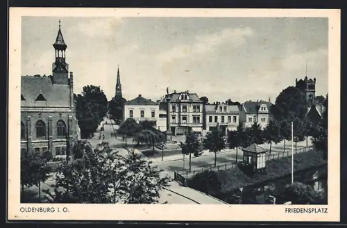 AK Oldenburg i. O., Friedensplatz