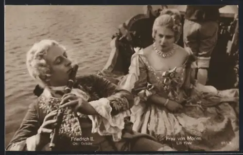 AK Otto Gebühr und Lilli Floh in Fridericus Rex