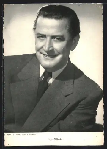 AK Schauspieler Hans Söhnker im Anzug