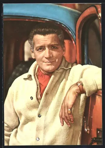 AK Schauspieler Carlos Thompson in legerer Strickjacke