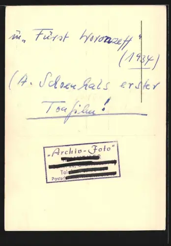 AK Schauspieler Albrecht Schoenhals mit zurückgekämmtem Haar