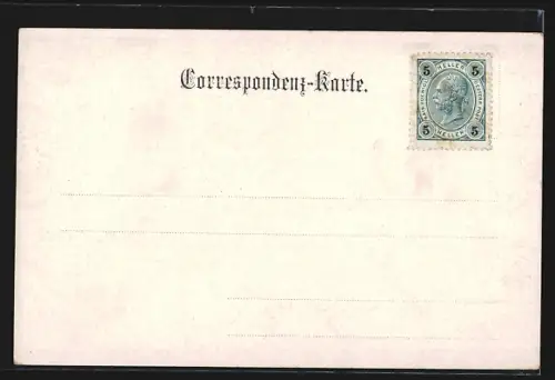 AK Orthof am Semmering, Jäger mit Hund, Ortspartie um 1900