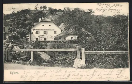 AK Altendorf-Syhrn, Gasthaus Sägemühle von Anton Breiner
