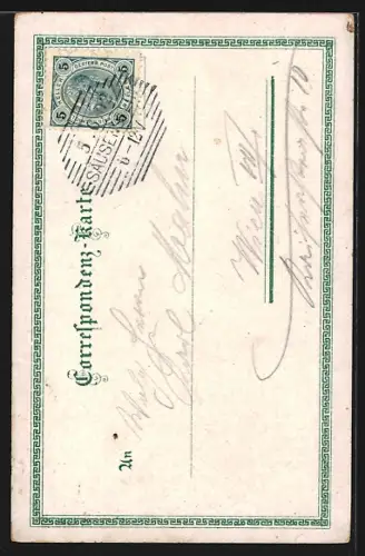 Lithographie Krummnussbaum /NÖ, Steinbründl, J. Renner`s Gasthaus und Keller