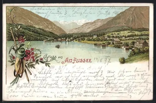 Lithographie Alt-Aussee, Gesamtansicht