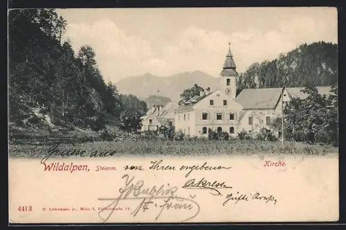 AK Wildalpen, Ansicht der Kirche