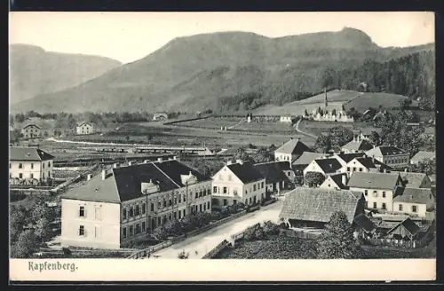 AK Kapfenberg, Teilansicht aus der Vogelschau