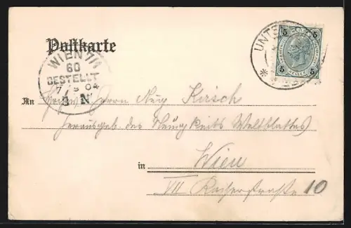 AK Matzen /N.-Ö., Landstrasse mit Wegkreuz und Ortsansicht, fromme Knaben, Erdhügel