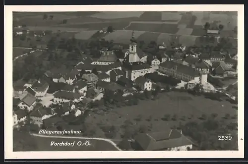 AK Vorchdorf, Totalansicht vom Flugzeug aus