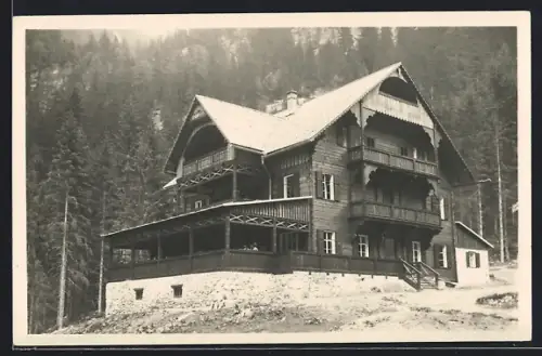 AK Badgastein, Gasthaus Alpenhaus Prossau Hopfer