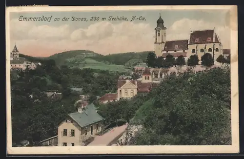 AK Emmersdorf an der Donau, Hofamt mit Kirche