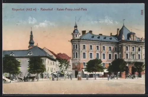 AK Klagenfurt, Rainerhof, Kaiser-Franz-Josef-Platz