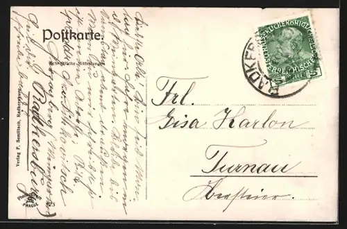 AK Radkersburg, Passanten in der Langgasse