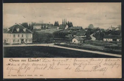 AK Lannach, Strassenpartie mit Gasthof