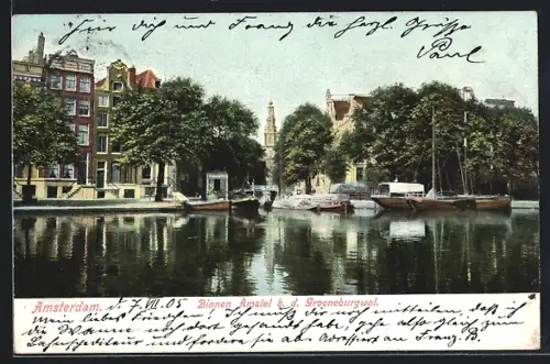 AK Amsterdam, Binnen Amstel b.d. Groeneburgwal