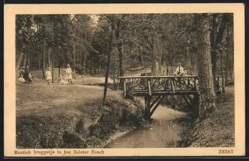 AK Zeist, Rustiek bruggetje in het Zeister Bosch