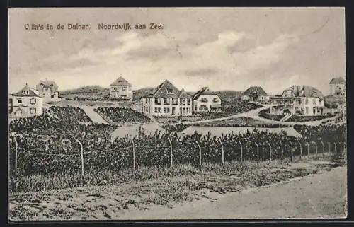 AK Noodwijk aan Zee, Villa`s in de Duinen