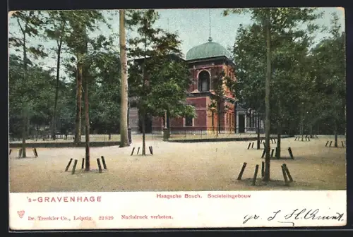 AK `s-Gravenhage, Haagsche Bosch, Societeitsgebouw