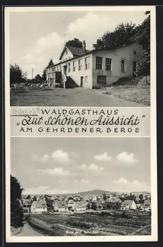 AK Gehrden, Gasthaus Zur schönen Aussicht am Gehrdener Berge, Bes. Max Behn