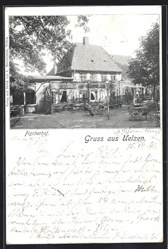 AK Uelzen, Gasthaus Fischerhof, Bes. R. L. Huth