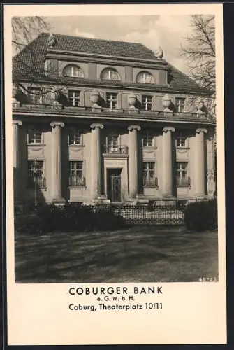 AK Coburg, Coburger Bank am Theaterplatz 10/11